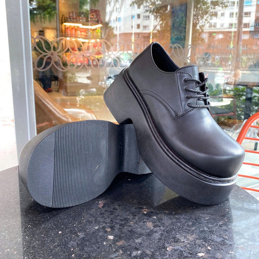Giày Derby Chunky Inichi G1327 mũi cao đế 8cm